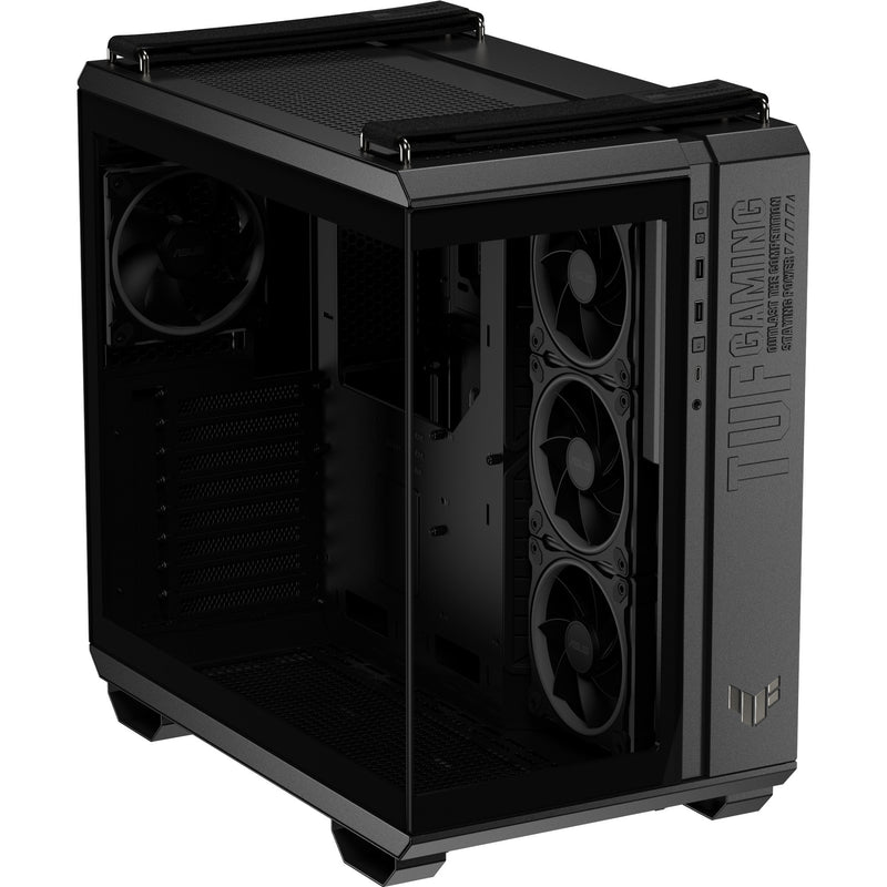 Load image into Gallery viewer, Asus tuf gaming gt502 horizon argb midi tower behuizing (zwart | 3x usb-a | 1x usb-c | tempered glass)