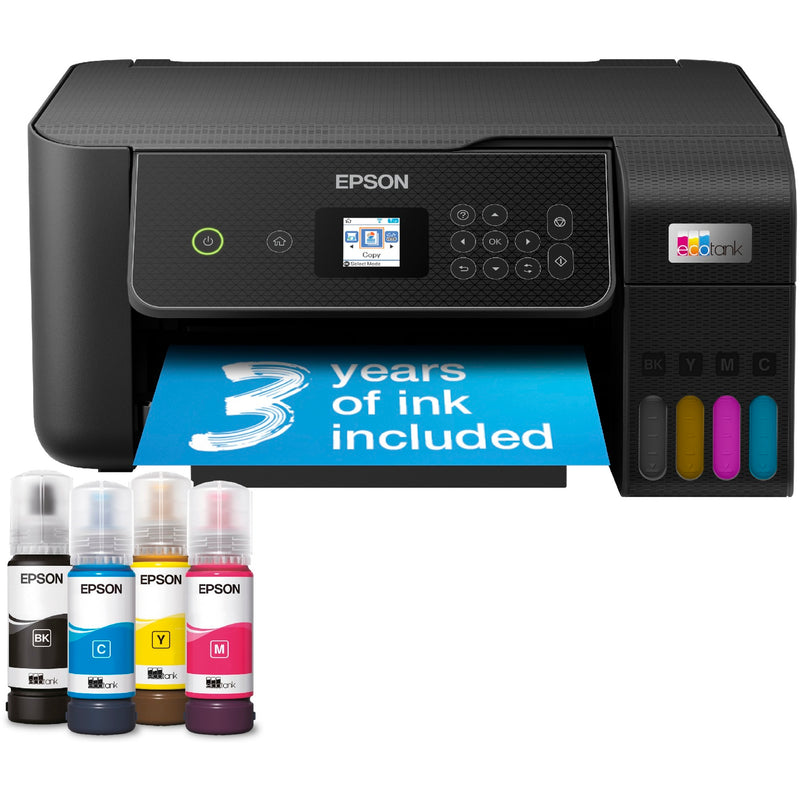 Load image into Gallery viewer, Epson ecotank et-2870 a4 multifunctionele wi-fi-printer met inkttank all-in-one inkjetprinter (zwart, scannen, kopiëren, inclusief tot 3 jaar inkt)