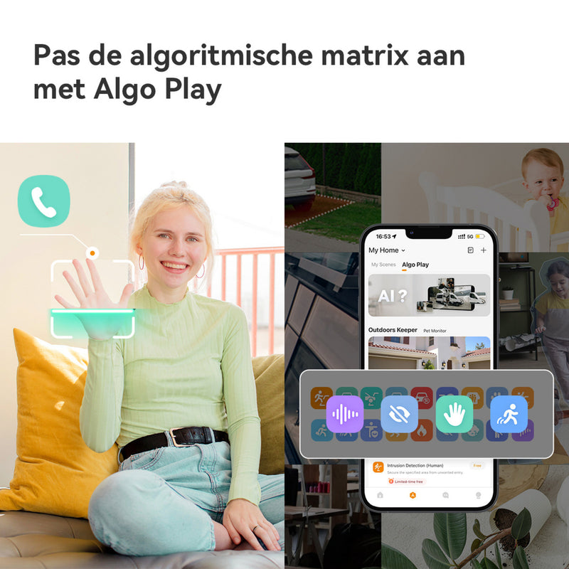 Afbeelding laden in galerijviewer, Imou ranger dual pro 10mp beveiligingscamera (wit, 2x 5mp, wifi 6)