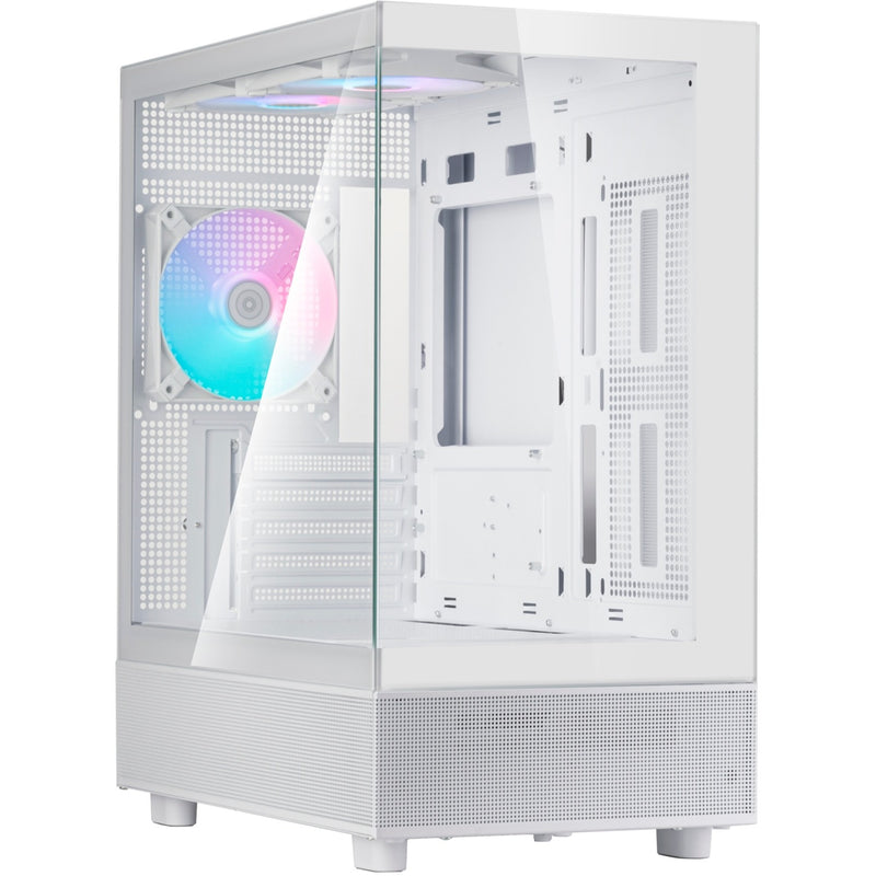 Load image into Gallery viewer, Silverstone lucid 04 mini tower behuizing (wit | 2x usb-a | 1x usb-c | rgb | tempered glass)