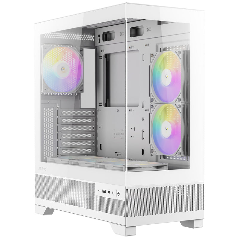 Load image into Gallery viewer, Antec cx700 elite rgb midi tower behuizing (wit | 2x usb-a | tempered glass)
