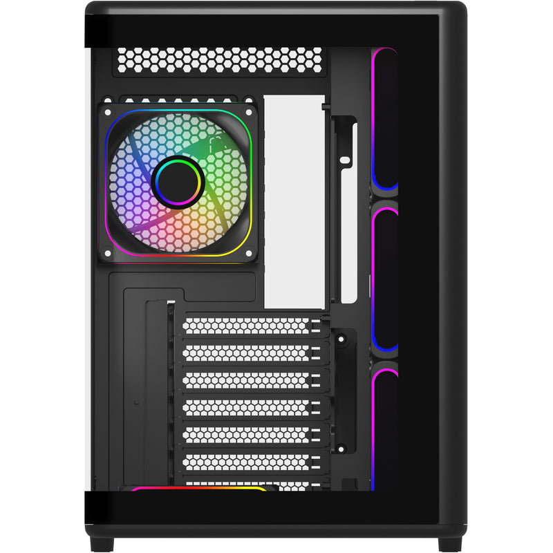 Load image into Gallery viewer, Cooler master elite 600 midi tower behuizing (zwart | 2x usb-a | 1x usb-c | tempered glass)