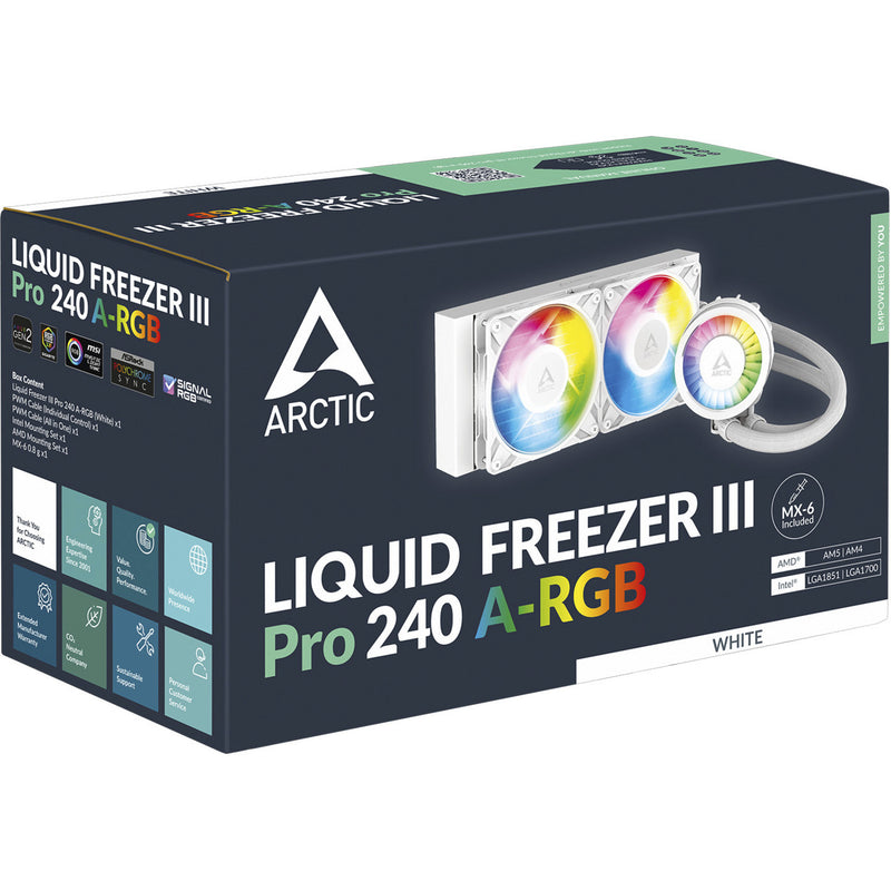 Load image into Gallery viewer, Arctic liquid freezer iii pro 240 a-rgb waterkoeling (wit, 4-pins pwn fan-connector)