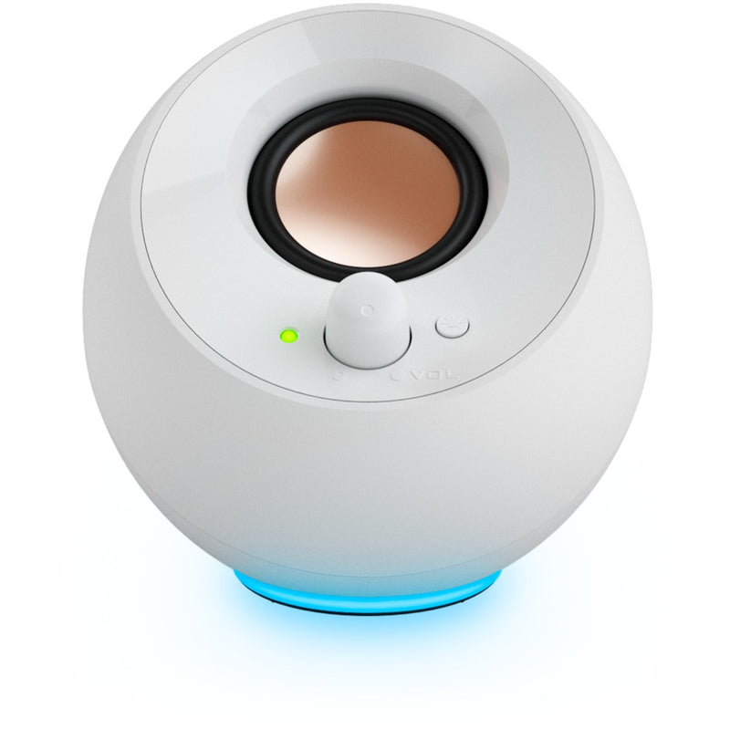 Load image into Gallery viewer, Creative pebble se pc-luidspreker (wit, bluetooth, usb-c, aux, rgb)