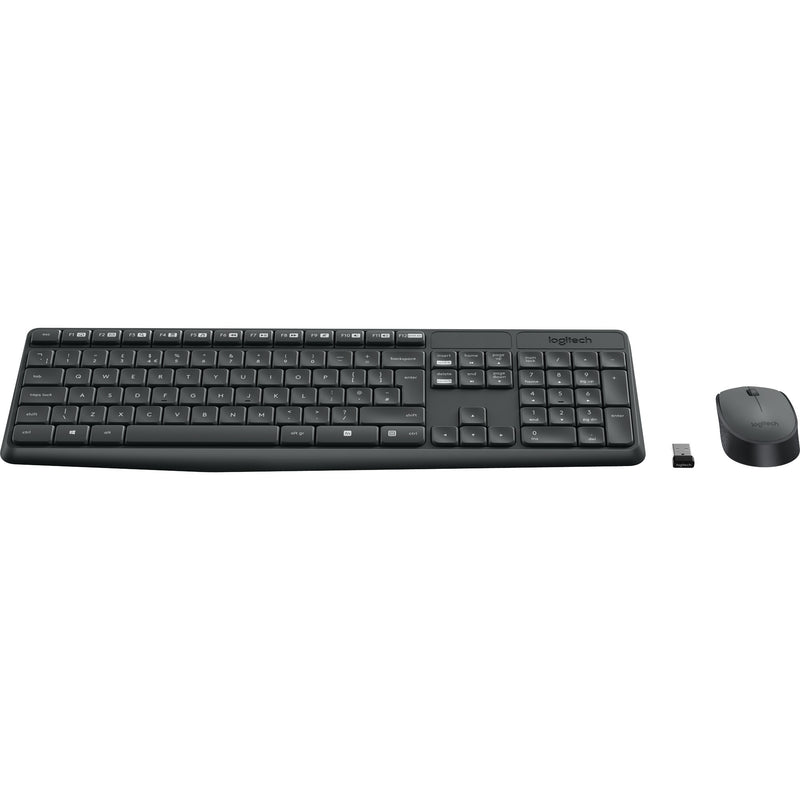Load image into Gallery viewer, Logitech mk235 draadloze desktopset (zwart, us-international lay-out (qwerty))
