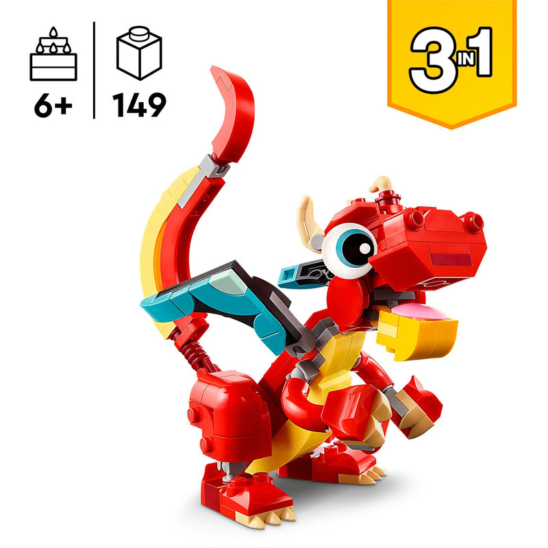 Load image into Gallery viewer, Lego creator 31145 rode draak