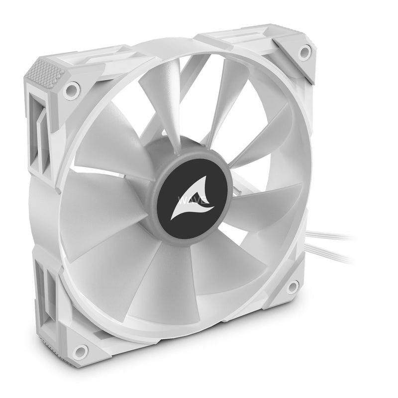 Load image into Gallery viewer, Sharkoon rebel f50 pwm rgb case fan (wit, 120 x 120 x 25 mm)