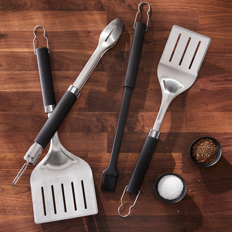 Load image into Gallery viewer, Weber precision barbecuespatel (roestvrij staal zwart)