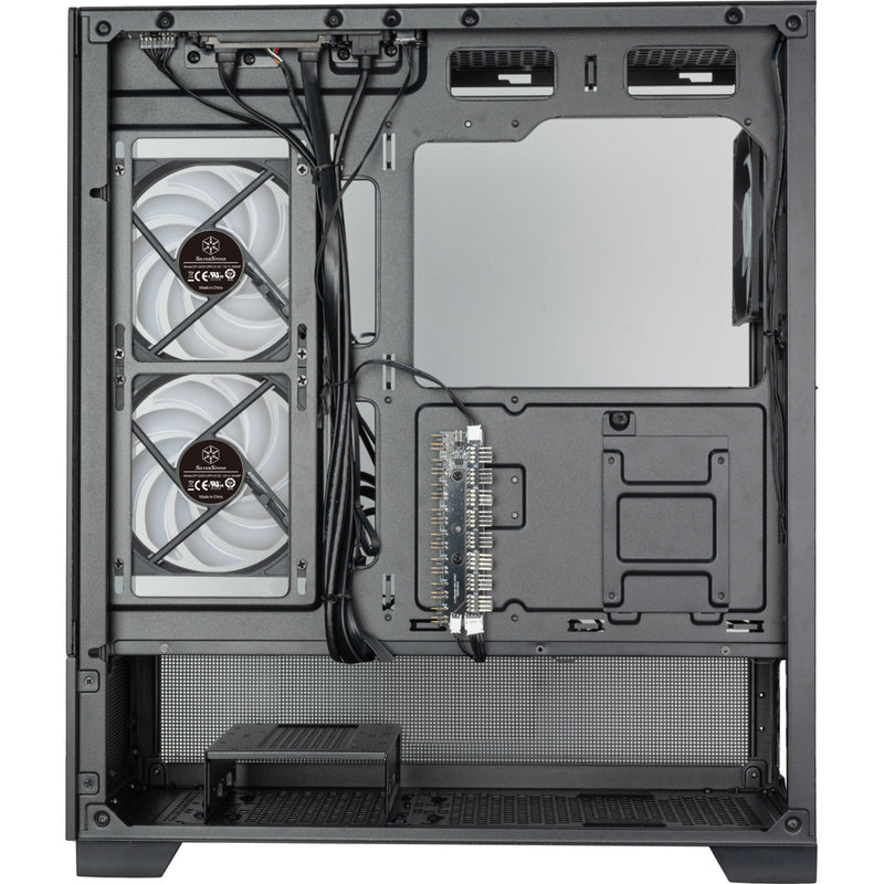 Load image into Gallery viewer, Silverstone lucid 05 mini tower behuizing (zwart | 2x usb-a | 1x usb-c | rgb | tempered glass)