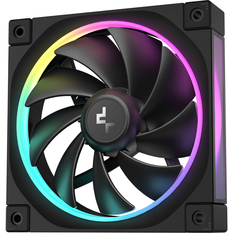 Afbeelding laden in galerijviewer, Deepcool fl12 rgb case fan (zwart, 120 x 120 x 25 mm, pwm)