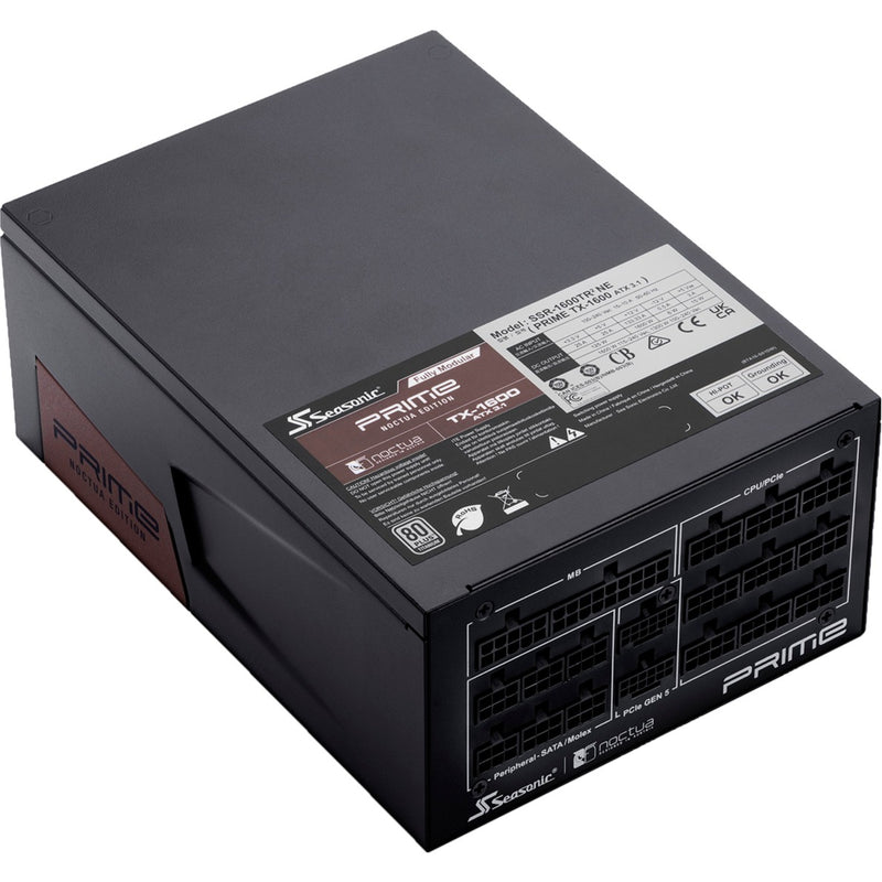 Load image into Gallery viewer, Seasonic prime tx-1600 noctua edition modulaire 1600 watt voeding (zwart, 2x 12vhpwr, 6x pcie)