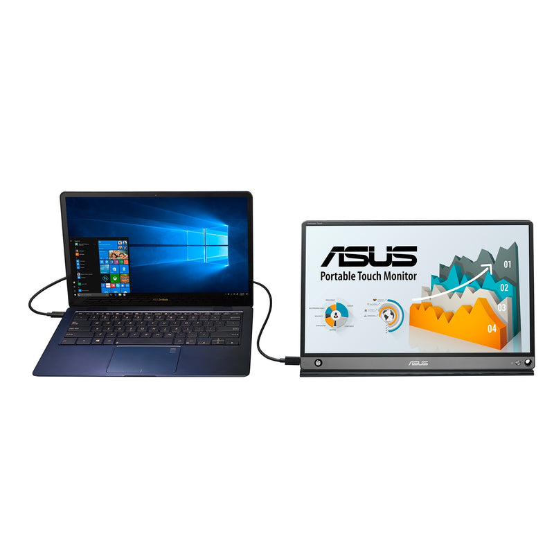Load image into Gallery viewer, Asus zenscreen mb16amtr 15.6 touchscreen monitor (zwart, mini-hdmi, 2x usb-c)