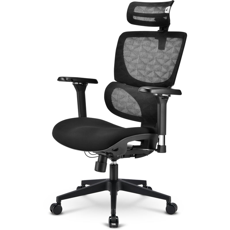 Load image into Gallery viewer, Sharkoon officepal c40 stoel (zwart)
