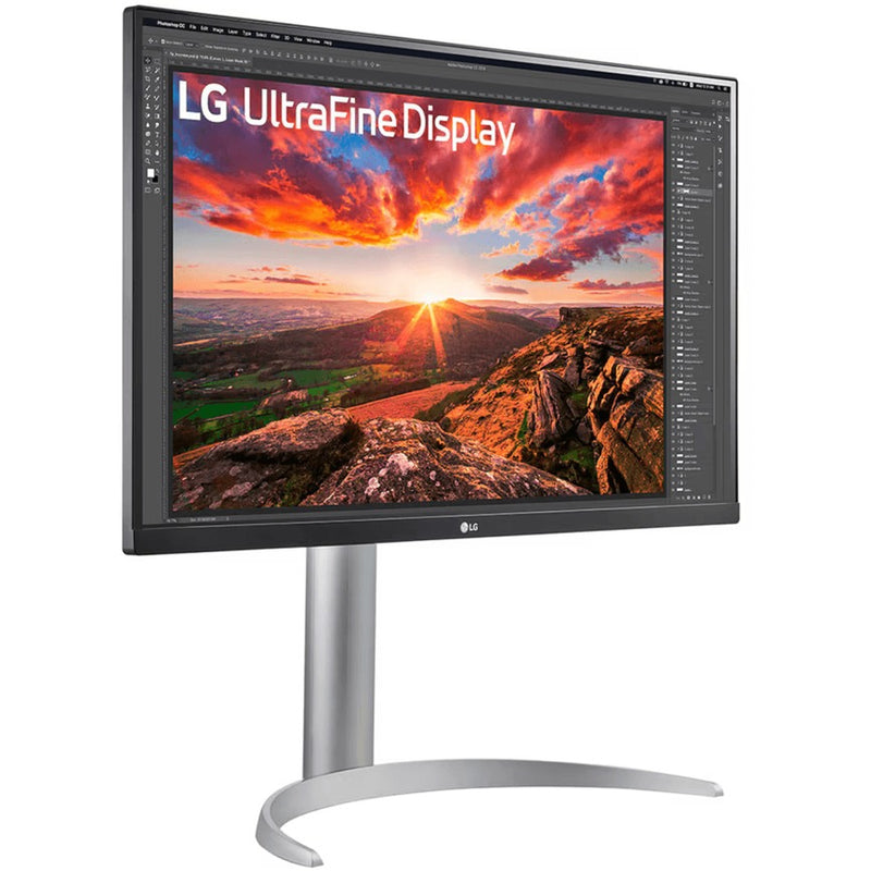 Load image into Gallery viewer, Lg ultrafine 27up850k-w 27 4k uhd monitor (zilver zwart, 2x hdmi, displayport, 2x usb-a, usb-c)