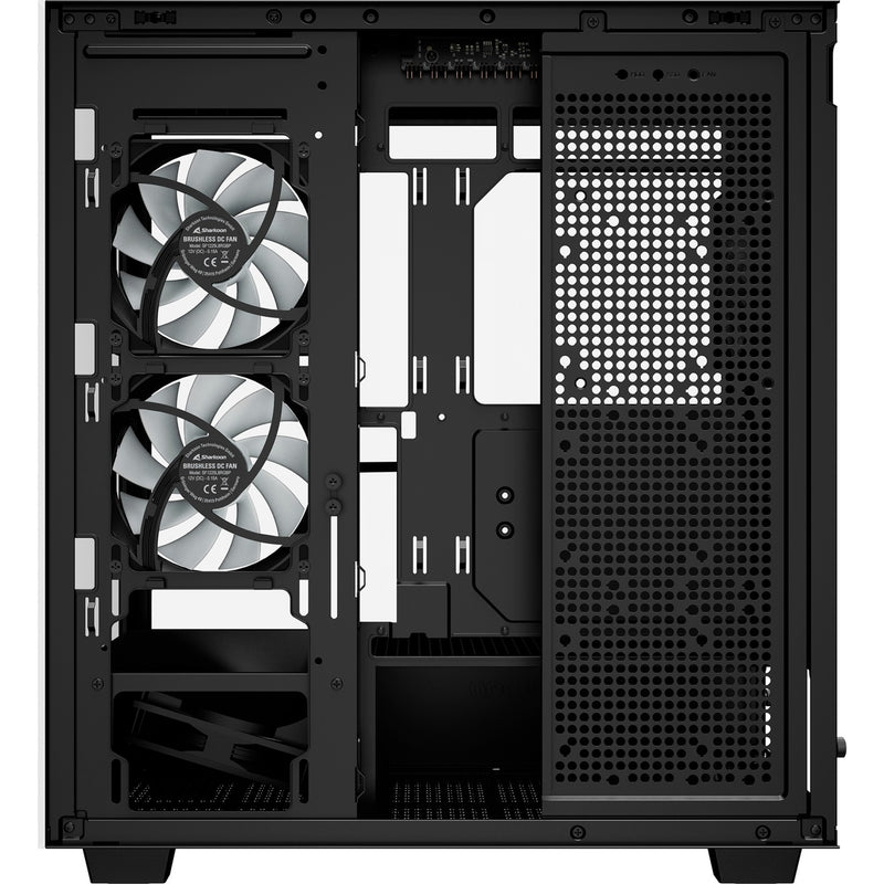 Load image into Gallery viewer, Sharkoon rebel c60 rgb midi tower behuizing (zwart | 2x usb-a | 1x usb-c | rgb | tempered glass)