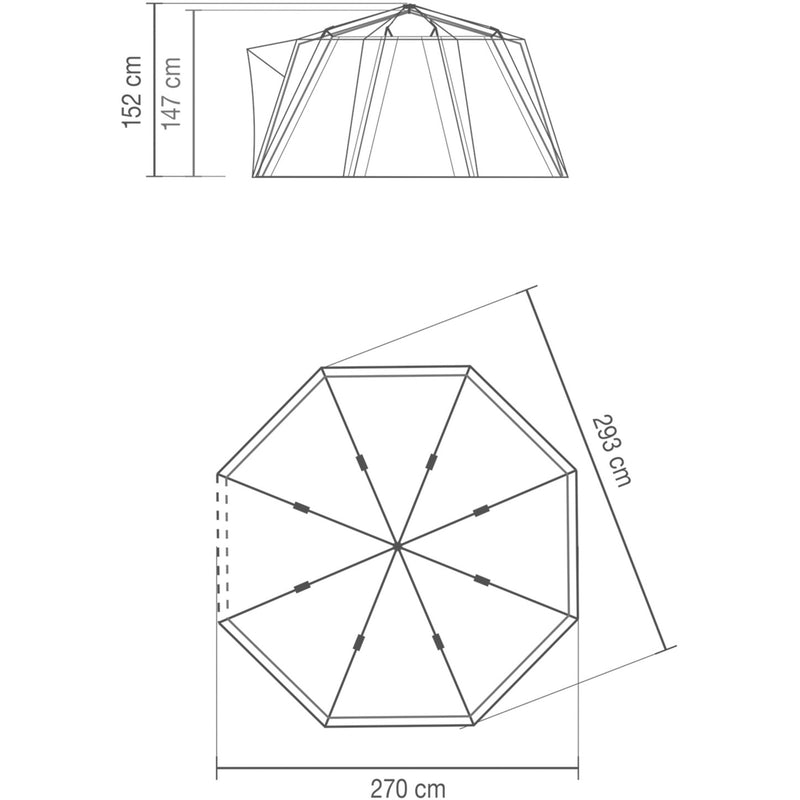 Load image into Gallery viewer, Coleman octago tent (donkerblauw)