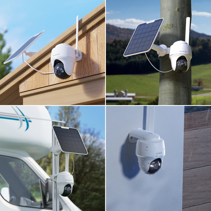 Afbeelding laden in galerijviewer, Reolink g440 + solar panel 2 beveiligingscamera (wit, 4k, 8mp, 4g lte, incl. solar panel 2 + 64gb micro sd-kaart )