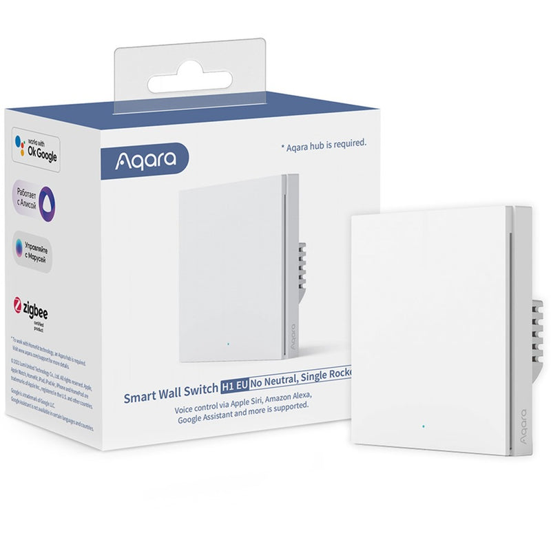 Load image into Gallery viewer, Aqara smart wall switch - single rocker (without neutral) knop (wit)