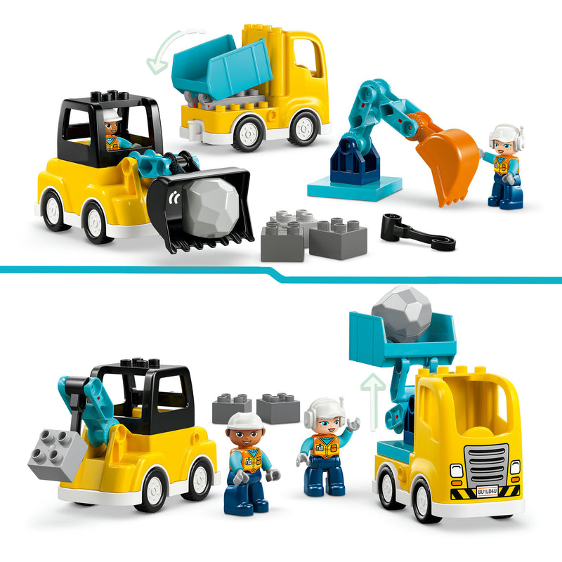 Load image into Gallery viewer, Lego duplo 10475 3-in1 bouwvoertuigen