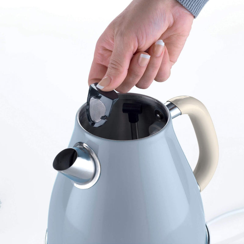 Afbeelding laden in galerijviewer, Ariete vintage waterkoker 2869 05 (lichtblauw, 1.7 liter)