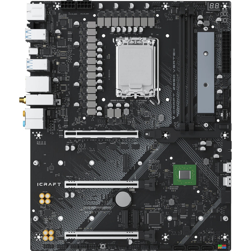 Afbeelding laden in galerijviewer, Maxsun ms-icraft z890 vertex socket 1851 moederbord (zwart, raid, 5 gb-lan, wlan, bt, sound, atx)