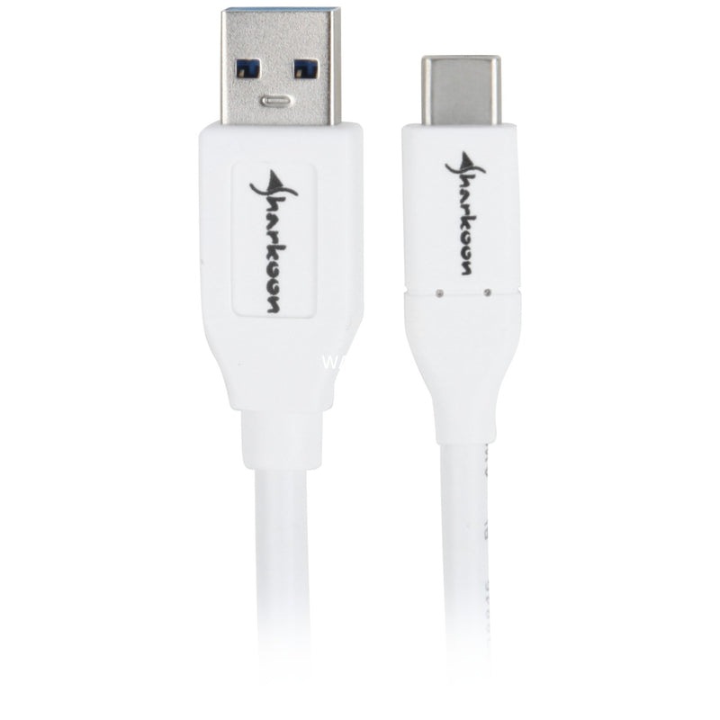 Load image into Gallery viewer, Sharkoon usb-a 3.2 > usb-c kabel (wit, 1 meter)