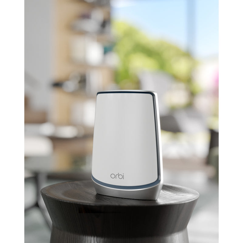 Load image into Gallery viewer, Netgear orbi wifi 6-systeem (rbk852) ax6000 mesh router (wit zilver, 1x router (rbr850), 1x satelliet (rbs850), dekking tot 350 m²)