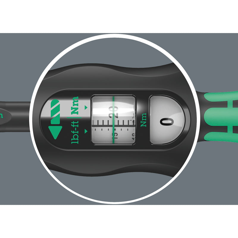 Load image into Gallery viewer, Wera click-torque x 7 draaimomentsleutel voor insteekgereedschappen (zwart groen, 10-100 nm)