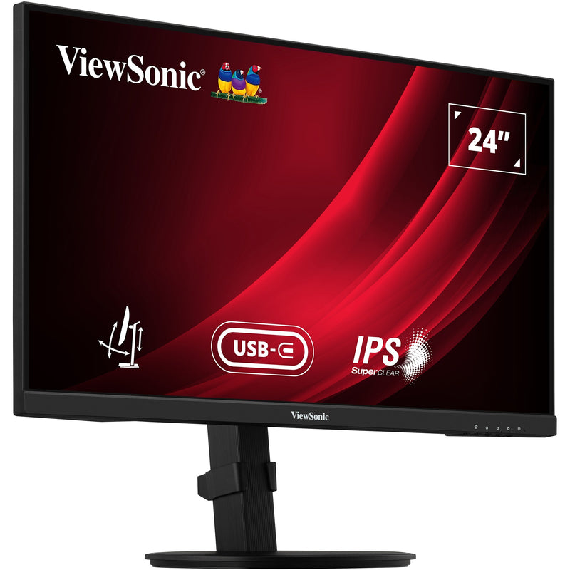 Load image into Gallery viewer, Viewsonic vg2409-mhdu-2 24 monitor (zwart, 1x hdmi, 1x displayport, usb-c, usb-a, usb-b,100 hz)