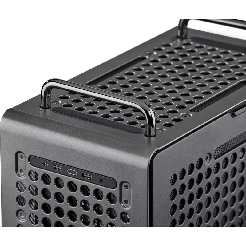 Load image into Gallery viewer, Cooler master qube 540 stardust iron midi tower behuizing (zwart | 2x usb-a | 1x usb-c | tempered glass)