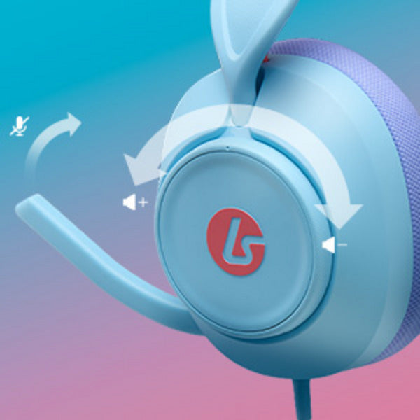 Load image into Gallery viewer, Powera lucidsound ls10 bedrade gamingheadset - oceaangolven over-ear gaming headset (lichtblauw paars, playstation 5, playstation 4, xbox series x|s, xbox one, pc, mobiel)