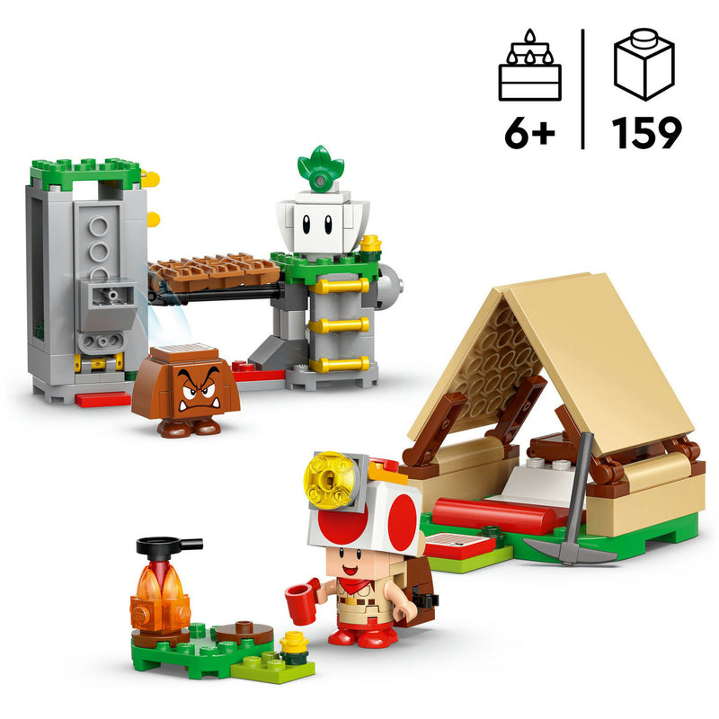 Load image into Gallery viewer, Lego super mario 72040 toad-baas kampeerplaats