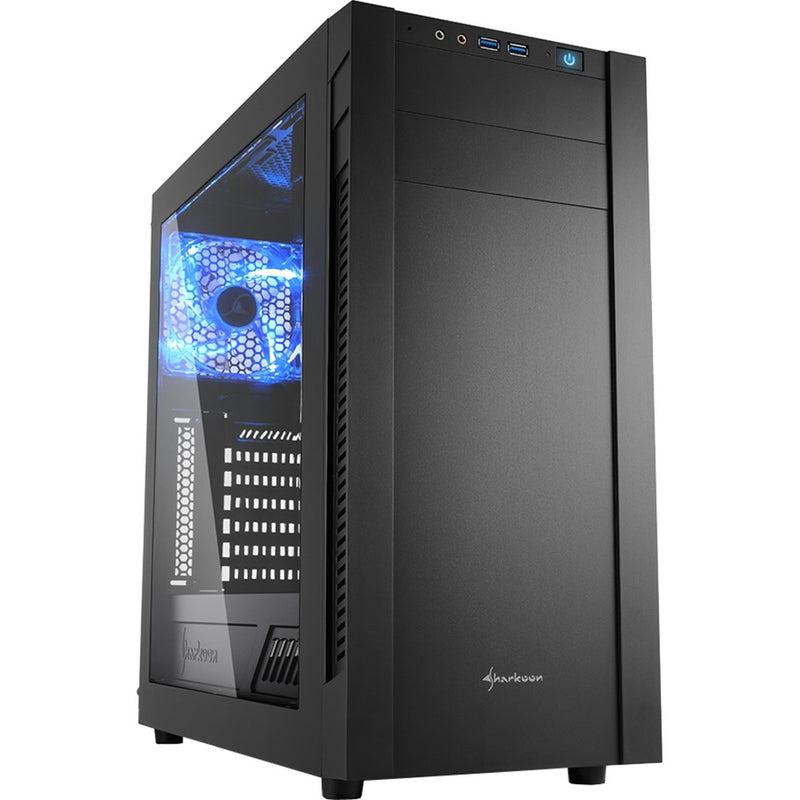 Load image into Gallery viewer, Sharkoon s25-w midi tower behuizing (zwart | 2x usb-a | window)