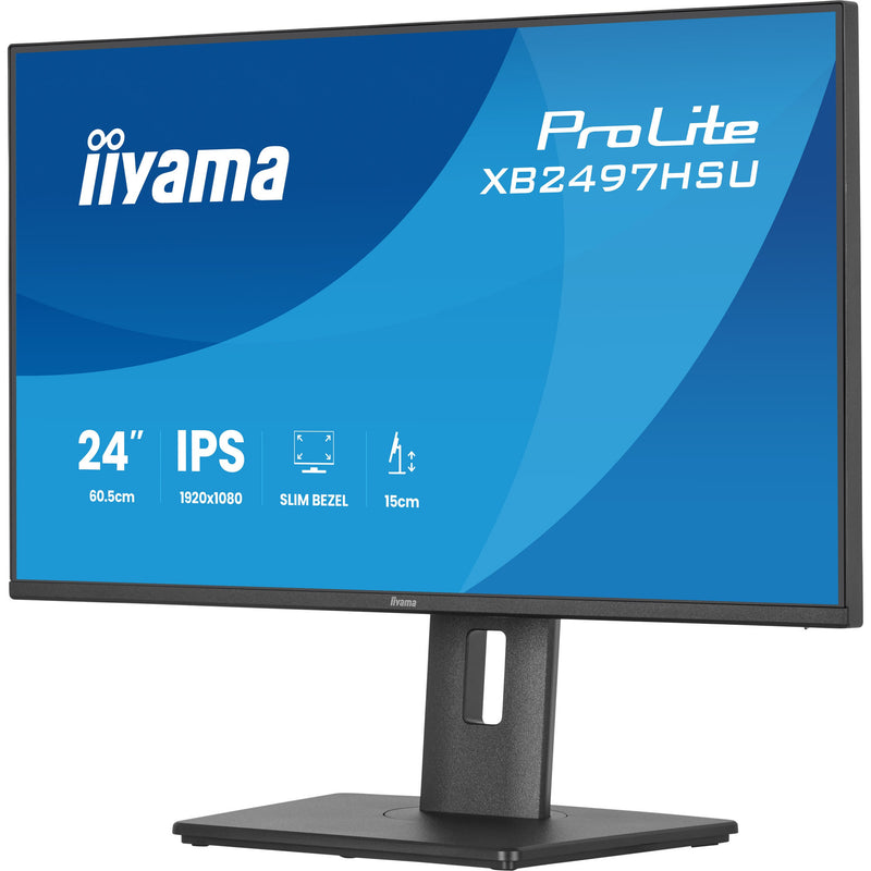 Load image into Gallery viewer, Iiyama prolite xb2497hsu-b1 23.8 monitor (zwart, 120 hz, hdmi, displayport, usb-c, audio)