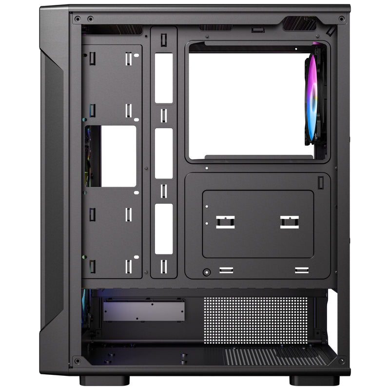 Load image into Gallery viewer, Antec vx320 argb midi tower behuizing (zwart | 3x usb-a | tempered glass)