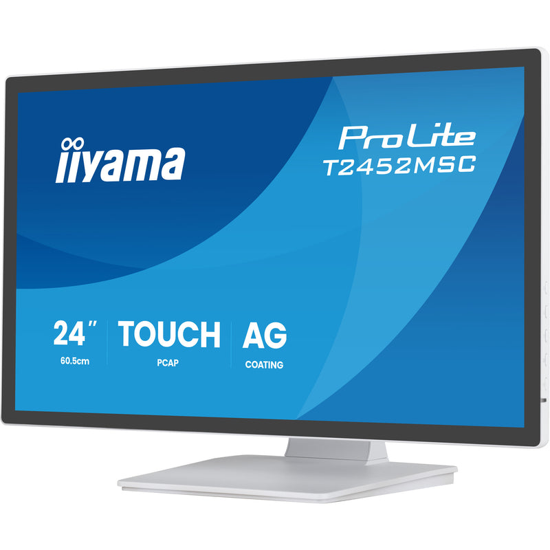 Load image into Gallery viewer, Iiyama prolite t2452msc-w2ag 24 touchscreen monitor (wit, 120 hz, hdmi, displayport, audio, usb, touch)