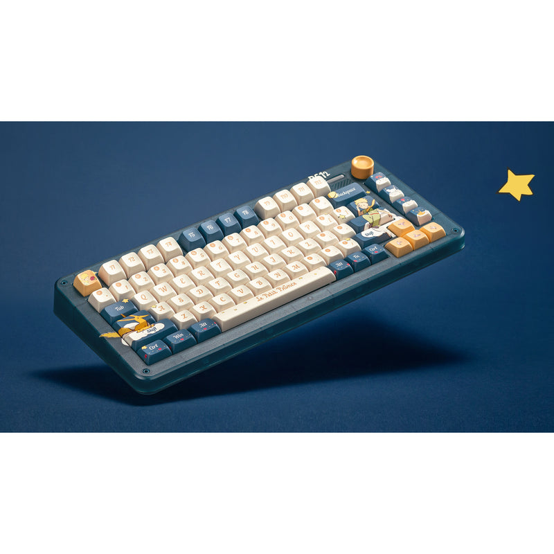 Afbeelding laden in galerijviewer, Iqunix zx75 sky encounter wireless mechanical keyboard (blauw, us lay-out (qwerty), iqunix little prince, 75%, rgb leds, hot-swappable, double-shot pbt, 2.4ghz | bluetooth 5.1 | usb-c)