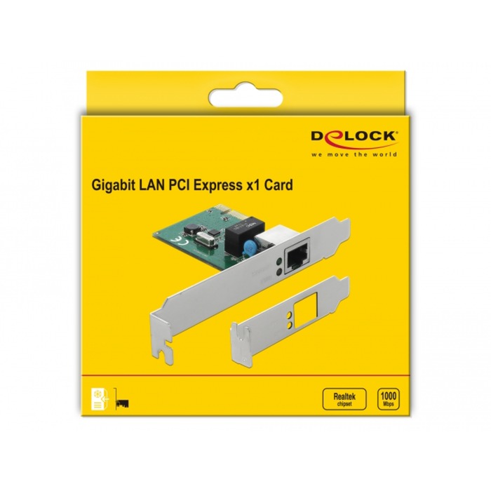 Load image into Gallery viewer, Delock pcie kaart 1x gigabit lan netwerkadapter