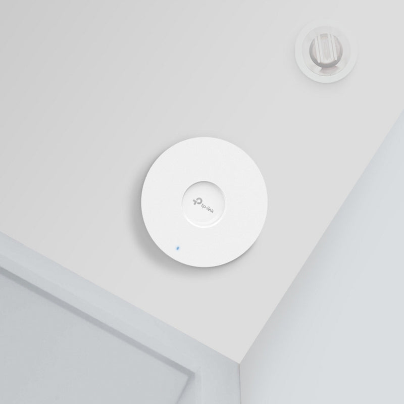 Load image into Gallery viewer, Tp-link omada eap653 ax3000 wifi 6 access point (wit, mesh, poe+, plafond- en wandmontage)