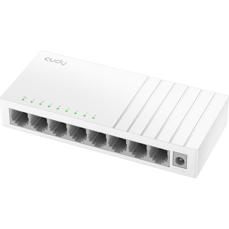 Afbeelding laden in galerijviewer, Cudy 8-port 10 100 mbps unmanaged switch (wit)