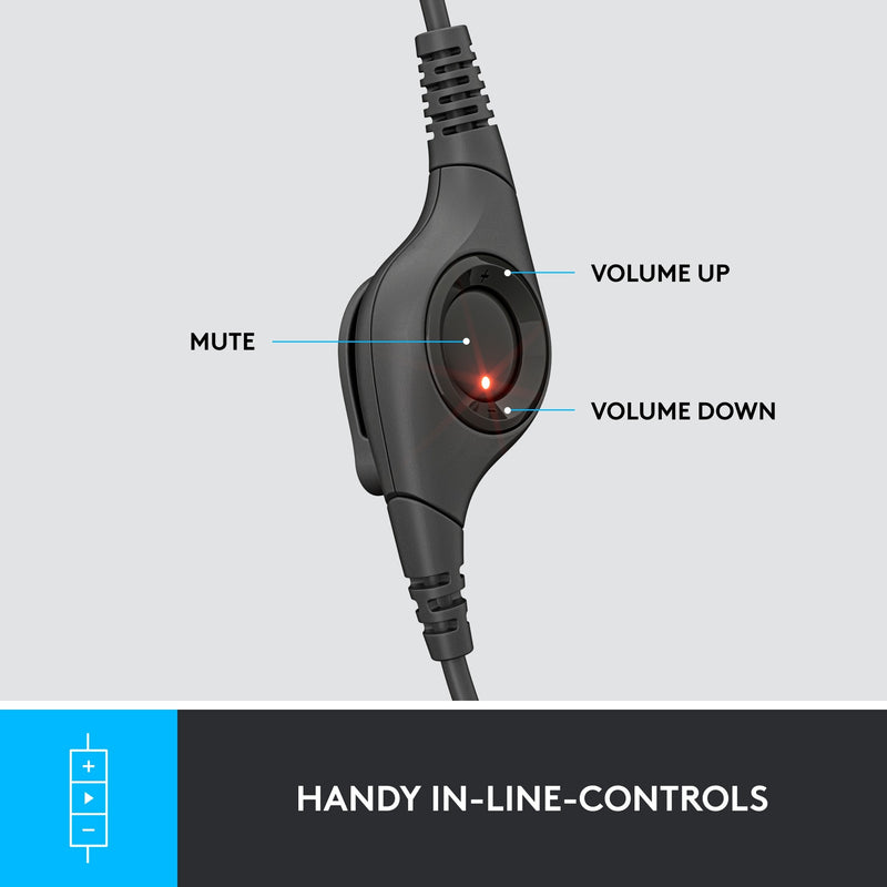 Load image into Gallery viewer, Logitech usb headset h390 on-ear (zwart, retail)