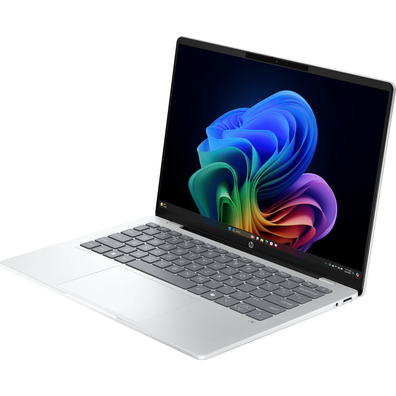 Load image into Gallery viewer, Hp omnibook 5 next gen ai 14-he0001nd (c0ef7ea) 14 copilot+ laptop (zilver | snapdragon x x1-26-100 | qualcomm adreno | 16 gb | 512 gb ssd)