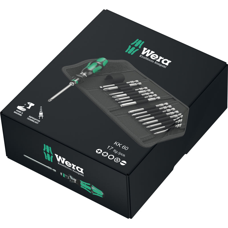 Load image into Gallery viewer, Wera bitset kraftform kompakt 60 (17-delig)