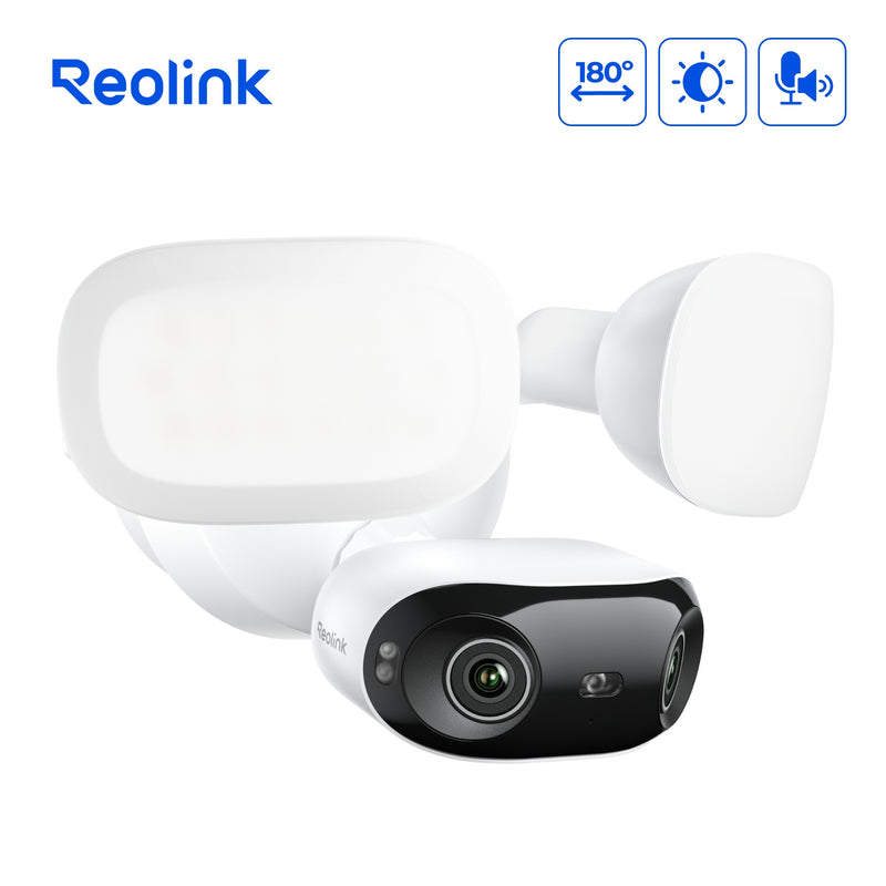 Afbeelding laden in galerijviewer, Reolink f751w elite floodlight wifi beveiligingscamera (wit, uhd 4k, wifi)