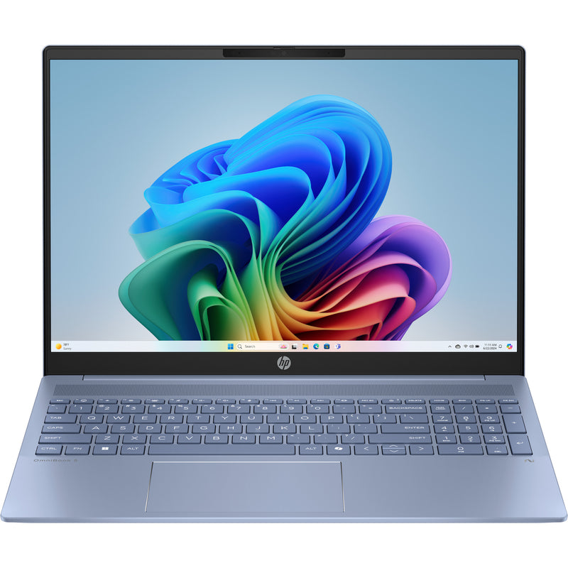Load image into Gallery viewer, Hp omnibook 5 16-ag1072nd (c2qq0ea) 16 copilot+ laptop (lichtblauw | ryzen ai 7 350 | radeon 860m graphics | 16 gb | 512 gb ssd)
