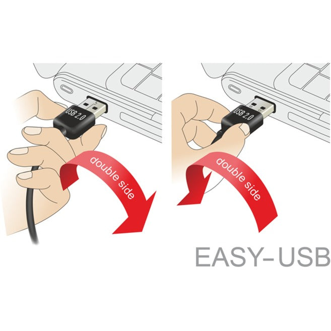 Load image into Gallery viewer, Delock usb2.0 a 90° > usb micro-b kabel (zwart, 5 meter)