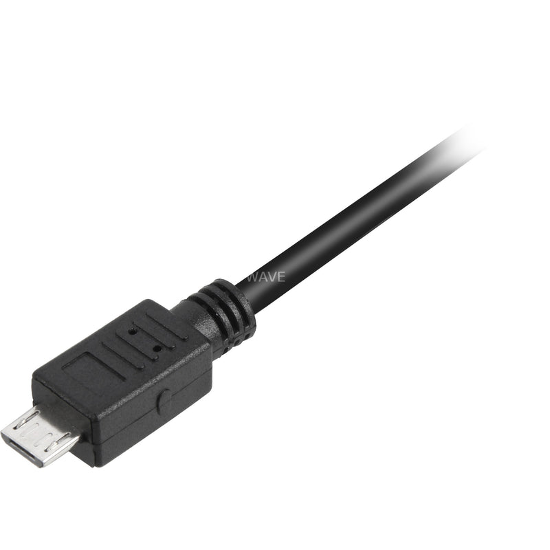 Load image into Gallery viewer, Sharkoon usb-a 2.0 > micro usb-b kabel (zwart, 2 meter)