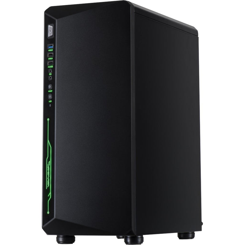 Load image into Gallery viewer, Inter-tech c-3 saphir midi tower behuizing (zwart | 3x usb-a | window)