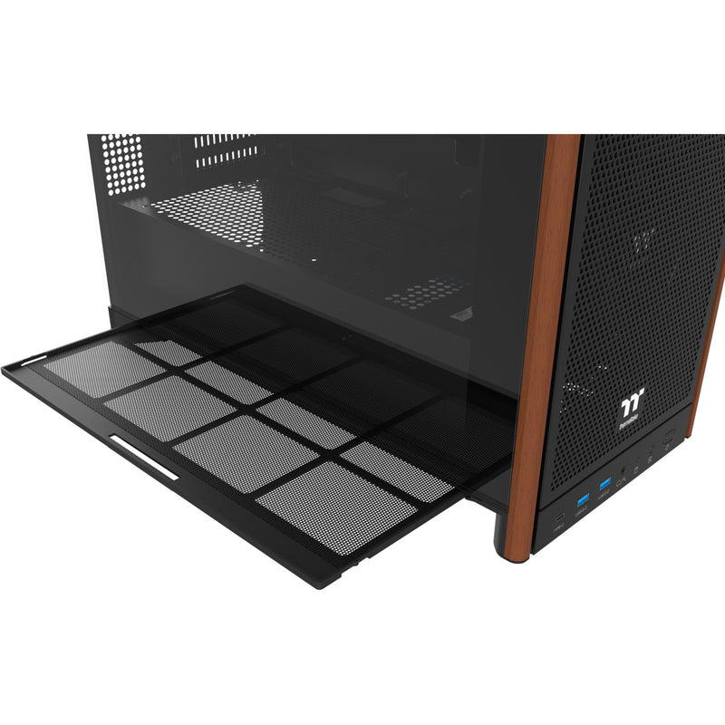 Load image into Gallery viewer, Thermaltake s370 ws midi tower behuizing (zwart | 2x usb-a | 1x usb-c | tempered glass)