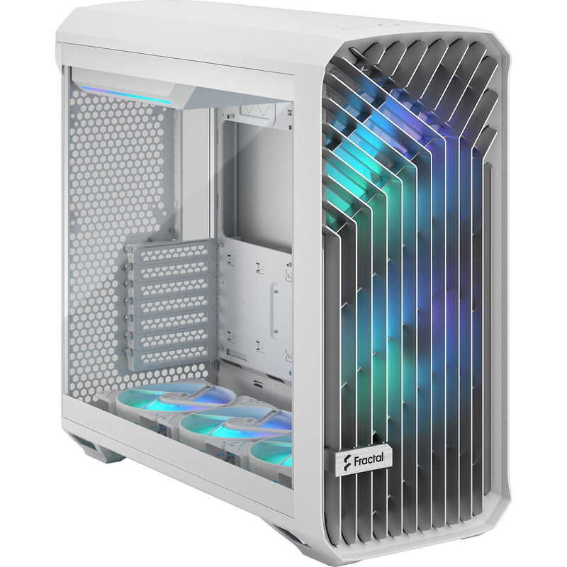 Load image into Gallery viewer, Fractal design torrent white rgb tg clear tint midi tower behuizing (wit | 2x usb-a | 1x usb-c | rgb | window)